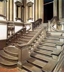 Escalera de la Biblioteca Laurenziana