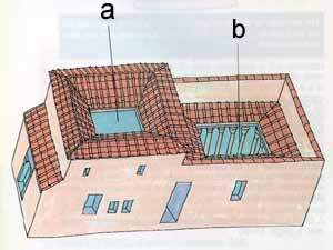 Vista exterior de un domus