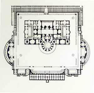Planta de las termas romanas
