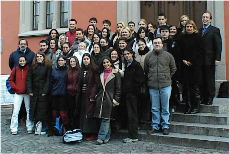 group by the Rathaus