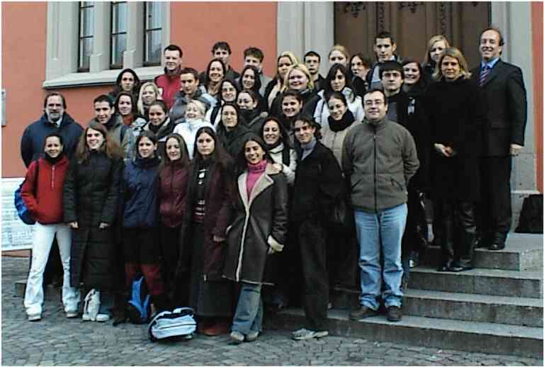 group by the Rathaus