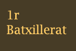 1r Batxillerat